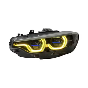 Luci Diurne SJC per <span class=keywords><strong>BMW</strong></span> <span class=keywords><strong>Serie</strong></span> <span class=keywords><strong>4</strong></span> F32 F33 F36 F82 2013-2019 Fari <span class=keywords><strong>Blu</strong></span> Tricolore Giallo Bianco Ambra - Product Image 5