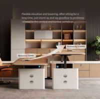 Vente flash, prix d'usine, table de direction classique de taille personnalisée, mobilier commercial, bureau de direction