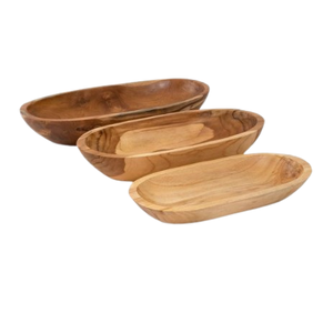 Forme arrondie bols à pâte en bois ustensiles de cuisine en gros haute qualité cuisine table grande taille bol rond en bois - Product Image 6