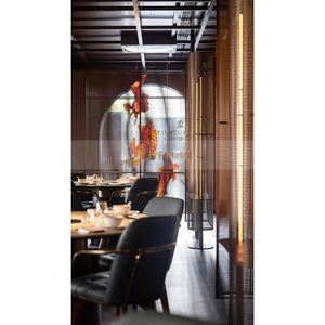 ANN8045 Custom Washable Modern Stainless Steel Partition <b>Screen</b> Coating Printed Art Theme Multi-Functional Durable Room Divider - Product Image 5