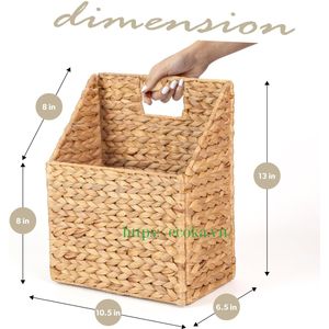Panier de rangement en jacinthe d'eau tressé à la main, personnalisé au Vietnam, panier mural pour jardin, décoration intérieure - Product Image 2