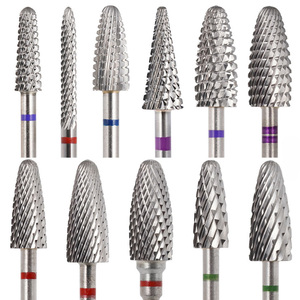 Jeu professionnel de 5 embouts coniques en carbure de tungstène de 3/32 po pour ponceuse à ongles, pour l'élimination rapide de l'acrylique et du gel, outils de manucure russe - Product Image 5