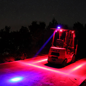 אורות בטיחות חדשים מסוג LED בהספק 18W למלגזות, עם אזהרת אזור עבודה אדומה, נגד התנגשויות, למחפרים, מעמיסים, ורכבי AGV. - Product Image 2