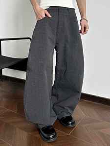 Pantaloni <span class=keywords><strong>da</strong></span> <span class=keywords><strong>Uomo</strong></span> in <span class=keywords><strong>Lino</strong></span> Stile Retrò Americano Old Money, Trendy 100% <span class=keywords><strong>Lino</strong></span>, Vestibilità Larga Casual Dritta, Abbigliamento Maschile Old Money - Product Image 5