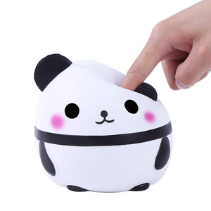 Jouet anti-stress en mousse PU en forme d'œuf, Panda Squishy Kawaii à remontée lente, jouet à presser mignon en forme d'animal pour soulager le stress - Product Image 1