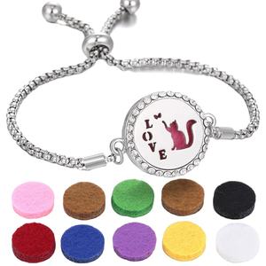 Women's Stainless Steel 20mm Essential <b>Oil</b> Diffuser Bracelet - Product Image 2