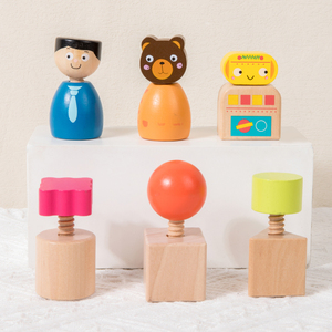 Hot Sell Wooden Tabletop Toys Assembly Matching Game Montessori Other Educational Toys for Kids Toddler Boys & Girls Customized - Product Image 4
