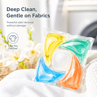 Deterjen Pakaian Dalam Bentuk Pod dengan Bahan Alami, Penghilang Bau, Pewangi Tahan Lama & Pelindung Warna