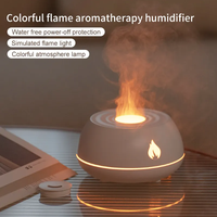 Diffuseur d'arôme d'huile essentielle de Led d'aromathérapie de feu, diffuseur d'arôme ultrasonique de hall d'hôtel électrique avec veilleuse