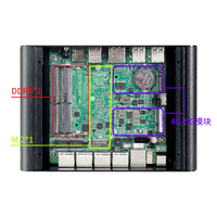 Linux Fanless Industrial Sim Lte 4G 5G Sim G31W M.2 6Usb 8Usb Con 6 Puertos Usb J6412/J6413 Android Slot Mini Pc con tarjeta Sim