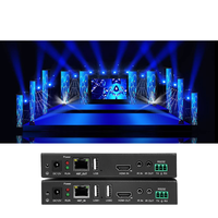 Extensor HDMI HDBaseT de 40m sin Comprimir, 3840x2160 30Hz CAT6E, para Soporte de Pared en Exhibiciones de Museos, Set TX RX, FCC CE