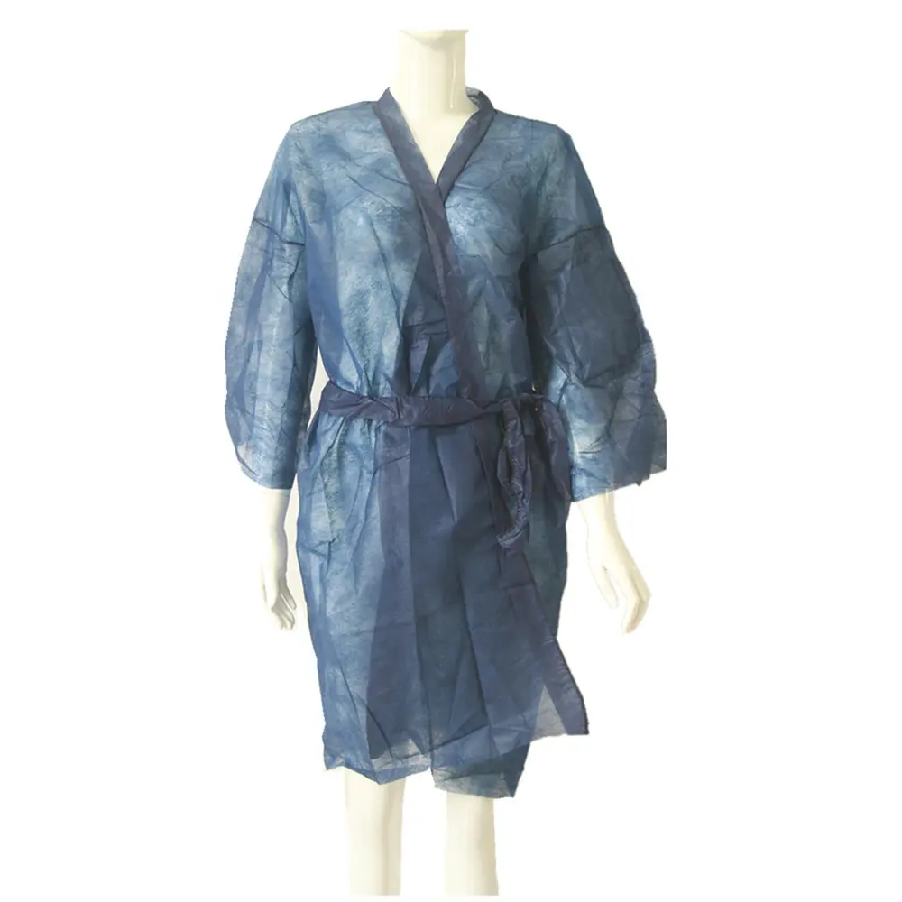 Robe de Spa jetable, Kimono non tissé, pour Salon de beauté, plusieurs couleurs, pièces