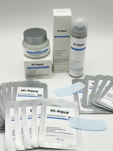 Coffret de soin pour les yeux à l'acide hyaluronique, comprenant un patch pour les yeux à l'acide hyaluronique pour le contour des yeux, avec brume et crème pour une hydratation ciblée - Product Image 2