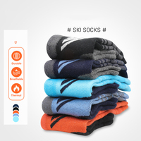 Haute qualité thermique genou haute Snowboard chaussettes femmes hommes Protection épaissie Ski chaussettes pour l'hiver