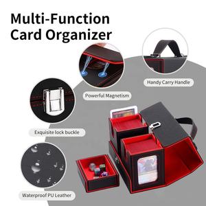   Boîte à cartes en cuir grande capacité personnalisée pour TCG Yu-Gi-Oh, écologique, pour rangement de jeux de table - Product Image 3