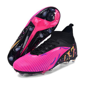 <span class=keywords><strong>Botas</strong></span> de Fútbol para Niños y Niñas, Tacos Largos para Césped <span class=keywords><strong>Artificial</strong></span>, Entrenamiento Deportivo de Otoño, Material de PU - Product Image 4