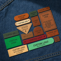 Étiquette logo thermocollante personnalisée en cuir 25x55mm, transfert thermique, logo personnalisé pour vêtements, sacs, vestes, marque, usine OEM