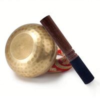 Bol chantant bouddhiste artisanal du Népal, ensemble de bols chantants pour le yoga, la méditation et le chant, bol chantant pour le yoga, articles décoratifs de petite taille