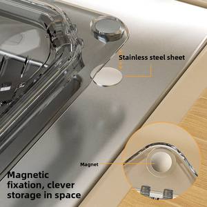 Cesta de drenaje magnética de plástico PET para piedras preciosas, colgante, filtro de agua para cocina, para drenaje de residuos alimentarios, nueva, al por mayor - Product Image 3