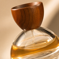 Flacon de parfum en verre épais de 30 ml, style bonhomme de neige semi-circulaire, flacon d'aromathérapie, flacon vide, flacon d'échantillon de parfum