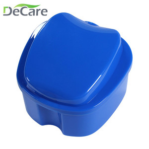 DeCare Apple Shaped Dental Case Plastic Portable Retainer <b>Storage</b> <b>Box</b> For Braces Denture Care - Product Image 3