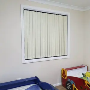 Vertical Blind Curtains Rod Control PVC Polyester Fabric Vertical Blind Curtain