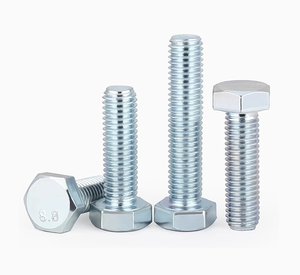 Tornillos hexagonales externos de acero al carbono cincado métrico de grado 8.8 y pernos de alta resistencia M4-M30 - Product Image 1
