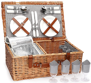 Set da picnic set di cesto per borse da picnic zaini da picnic vicino a me cesto da picnic in vimini - Product Image 2