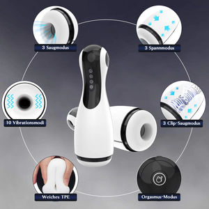 Sıkma titreşimli Sucking otomatik erkek mastürbasyon kupası Penis stimülasyon elektrikli cep kedi erkek Stroker seks makineleri - Product Image 2