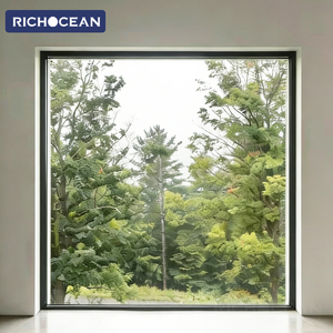Fenêtres fixes en verre du sol au plafond en aluminium moderne RICHOCEAN, étanches, à double vitrage trempé - Product Image 2