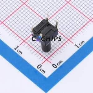 TS-1095PD-A14B3-D2 Tactile Switch Through hole-4P,6x6mm Switch Single Pole Single Throw Round Button 2.5N Through Hole - Product Image 2
