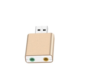 . 1 bên ngoài USB Card âm thanh USB để jack 3.5mm Tai nghe USB sablent giao diện Card âm thanh 7.1 - Product Image 1