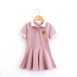 En stock – Nouvelle robe d'été en coton pour bébé fille, col rond, motif floral brodé, longueur genou, manches courtes - Product Image 4