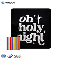 Hongcai rouleau de vinyle de transfert de chaleur 3D matériaux d'impression par transfert de chaleur bouffée personnalisée pour la conception de transfert d'impression de t-shirt