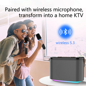 Özel teklif K27 hoparlör açık taşınabilir hoparlörler Hi-Fi sistemi kablosuz hoparlör 2 <span class=keywords><strong>mic</strong></span> ile - Product Image 6