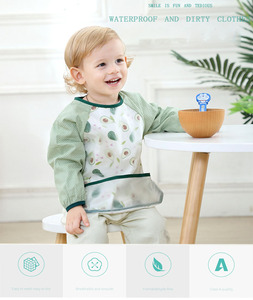 Нагрудник с длинными рукавами для малышей 0-48 месяцев - Product Image 2