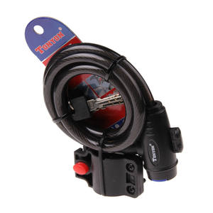 Candado de cable para bicicleta Tonyon TY588E negro, candado de alambre duradero para bicicleta de montaña y carretera, control manual - Product Image 5