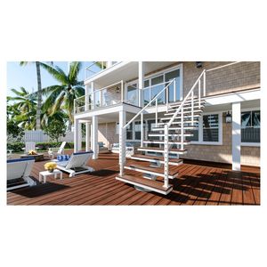 <span class=keywords><strong>Escalera</strong></span> Recta Prima con Peldaños en Espiral en <span class=keywords><strong>la</strong></span> Parte Inferior para Instalación en Esquinas y Optimización del Espacio - Product Image 5