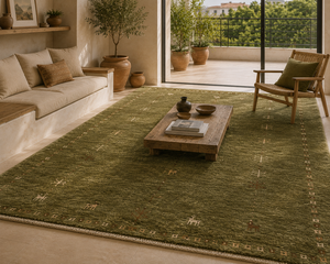 Hand Knotted Luxury Wool Gabbeh <b>Rug</b> Handmade Geometric Floor Carpet for Residential and Commercial <b>Spaces</b> - Product Image 2