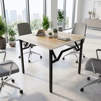Meubles modernes pour la maison, table pliante portable en acier inoxydable, bureau pour salle à manger, restaurant
