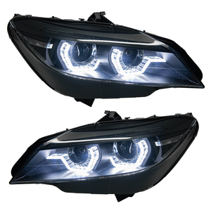 Para <span class=keywords><strong>BMW</strong></span> <span class=keywords><strong>Z4</strong></span> E89 2009-2016, Juego de Faros Delanteros Bi Xenón con Lente Proyector, Carcasa Negra, LED DRL, Señal de Giro Secuencial - Product Image 1