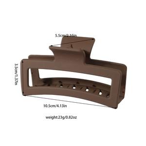 بيع بالجملة مقاطع مخلب مربعة كلاسيكية بلوري كبيرة أنيقة من البلاستيك المربع من أجل النساء الكوريات - Product Image 2