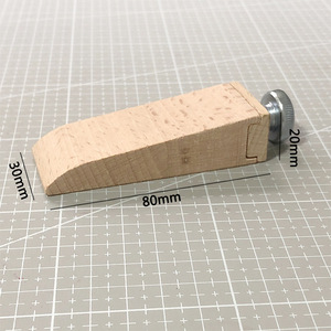 Bloc de ponçage en bois carré, coin biseauté, bloc de ponçage naturel fait à la main, outil de polissage de bord en cuir, bricolage, artisanat du cuir - Product Image 4