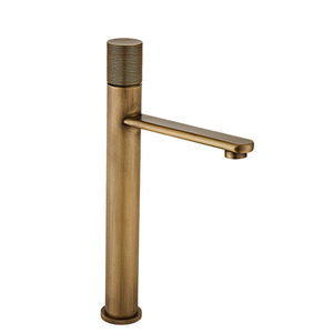 Robinet de lavabo européen monocommande en laiton antique à montage sur plan, avec cartouche céramique, pour <span class=keywords><strong>usage</strong></span> domestique, salle de bain, hôtel, garantie 2 ans - Product Image 4