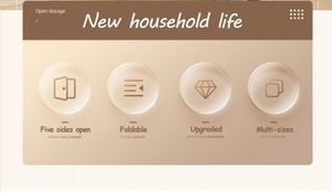 Hộp Đựng Bằng Nhựa Ngoài Trời 30L 45L 65L 90L 130L Hộp Gấp Cắm Trại Có Ròng Rọc Đáy - Product Image 6