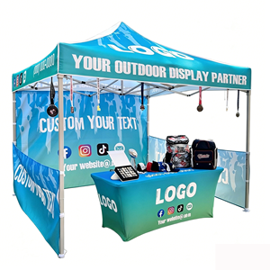 Tente pliante de haute qualité avec <span class=keywords><strong>cadre</strong></span> en aluminium, imperméable, 10x10, <span class=keywords><strong>10x15</strong></span>, 10x20, gazebo 3x3m, tente de marché pliable - Product Image 4