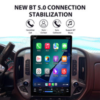 Autoradio MOOKAKA avec écran 15,6 pouces pour Chevrolet Silverado 2014-2018, CarPlay sans fil, écran tactile, lecteur vidéo, GPS Android, navigation