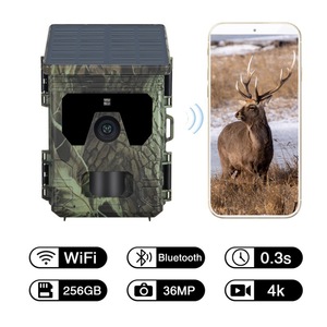 Caméra de surveillance WiFi600Pro 4K 20.1MP alimentée par énergie solaire Wi-Fi étanche IP65 pour la surveillance des animaux - Product Image 2