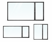 Ventana Interior de Aluminio Tianyue L90, Marco de 1.8 mm, Malla 304, Herrajes de Marca, Triple Vidrio, Aislamiento Térmico y Acústico para Viviendas