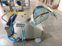 Machine de nettoyage mobile en acier inoxydable 304 de qualité alimentaire, station de rinçage, de mousse et de désinfection 3 en 1 pour usine laitière, usine alimentaire, atelier